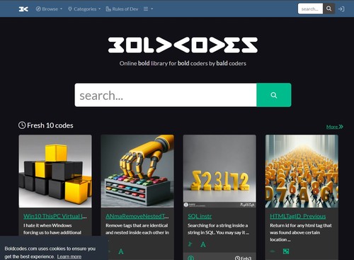 boldcodes website